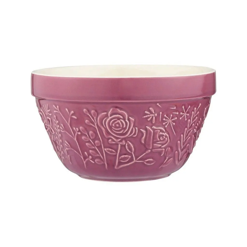 Mason Cash Meadow Pudding Basin Purple Rose 16cm - Home & Garden