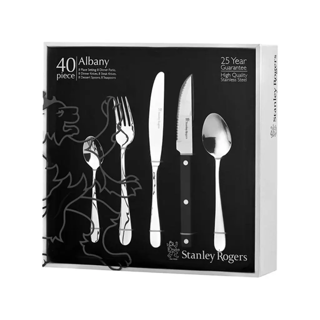 Stanley Rogers Albany 40 Pce Cutlery Set With Steak Knives - Kitchenware - Save up to 70%