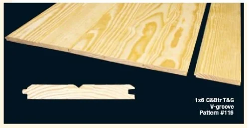 1 in x 6 in x 16 ft Southern Pine D&BTR.KD.116 Siding Boards, 16 ft L Nominal, 6 in W Nominal, 1 in Thick Nominal - Wood Products