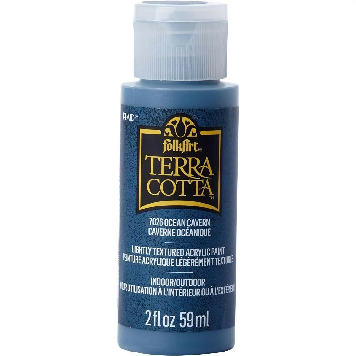 Plaid FolkArt Terra Cotta 59ml Acrylic Art Paint Ocean Cavern Textured Finish - Hobbies