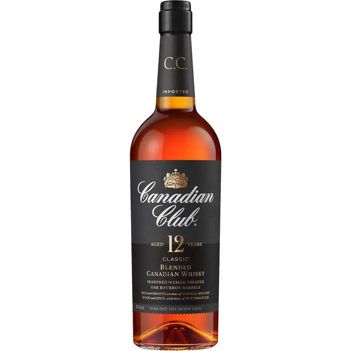 Canadian Club 12YO Classic Blended Whisky 700ml - Alcohol