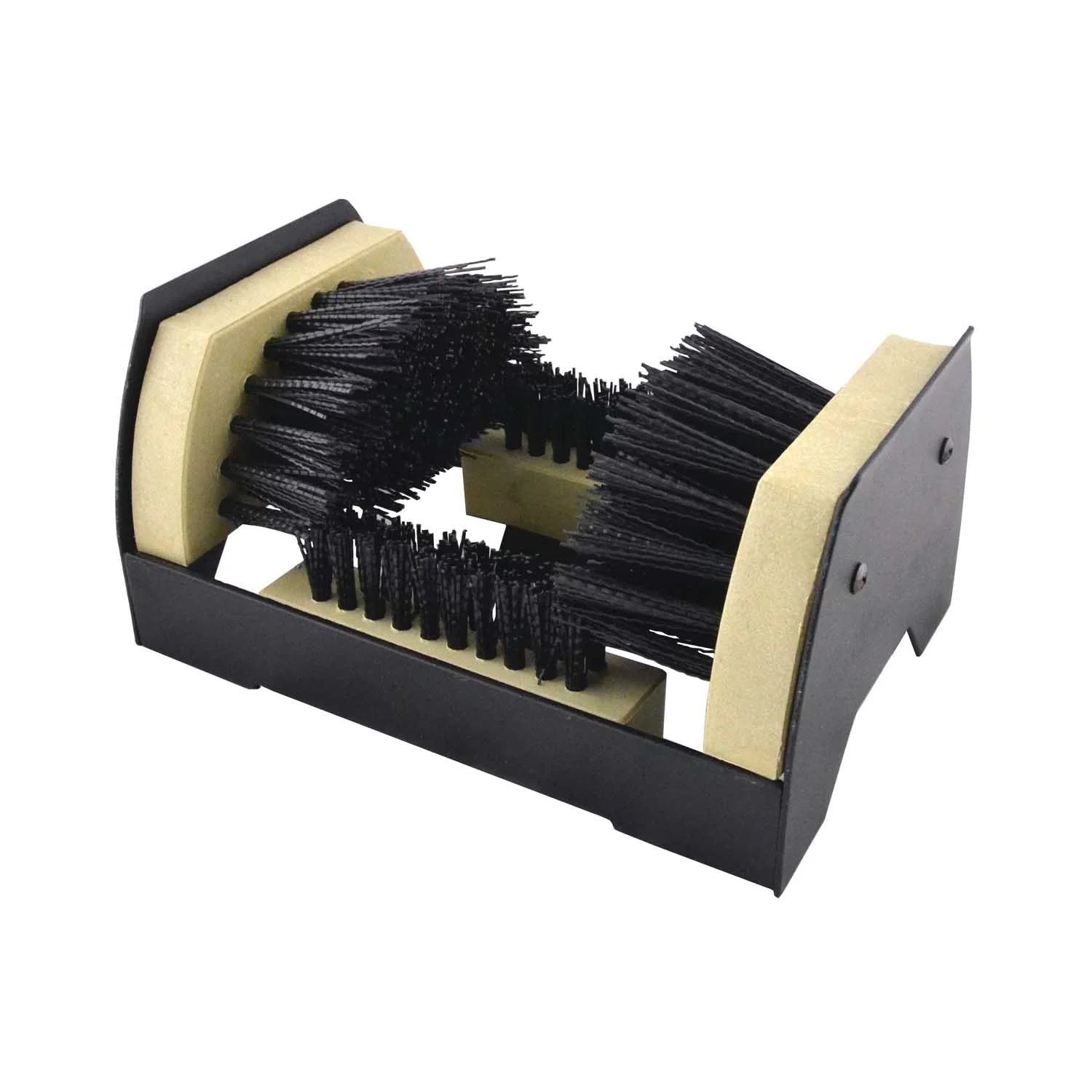 ZJ1016 Shoe and Boot Scraper, Polypropylene Bristle, Wood/Metal - Diamondback
