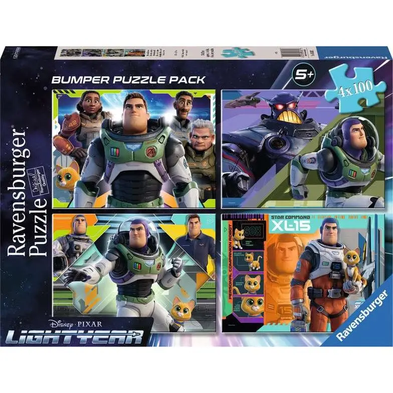 4x100pc Buzz Lightyear Jigsaw Puzzle - Toys & Games