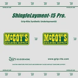 SL154250GRP Roofing Underlayment, Polypropylene - Grip-Rite