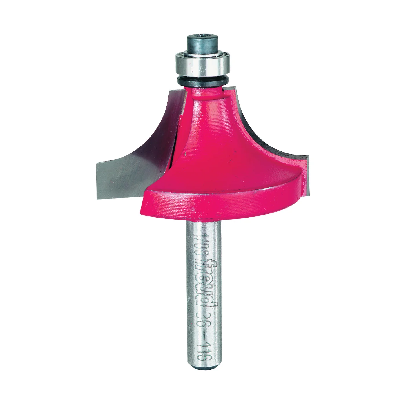 36-116 Series Router Bit, 3/8 in Dia, 1-1/2 in Dia Cutter, 2-1/2 in OAL, 1/4 in Dia Shank, 4-Cutter, Carbide