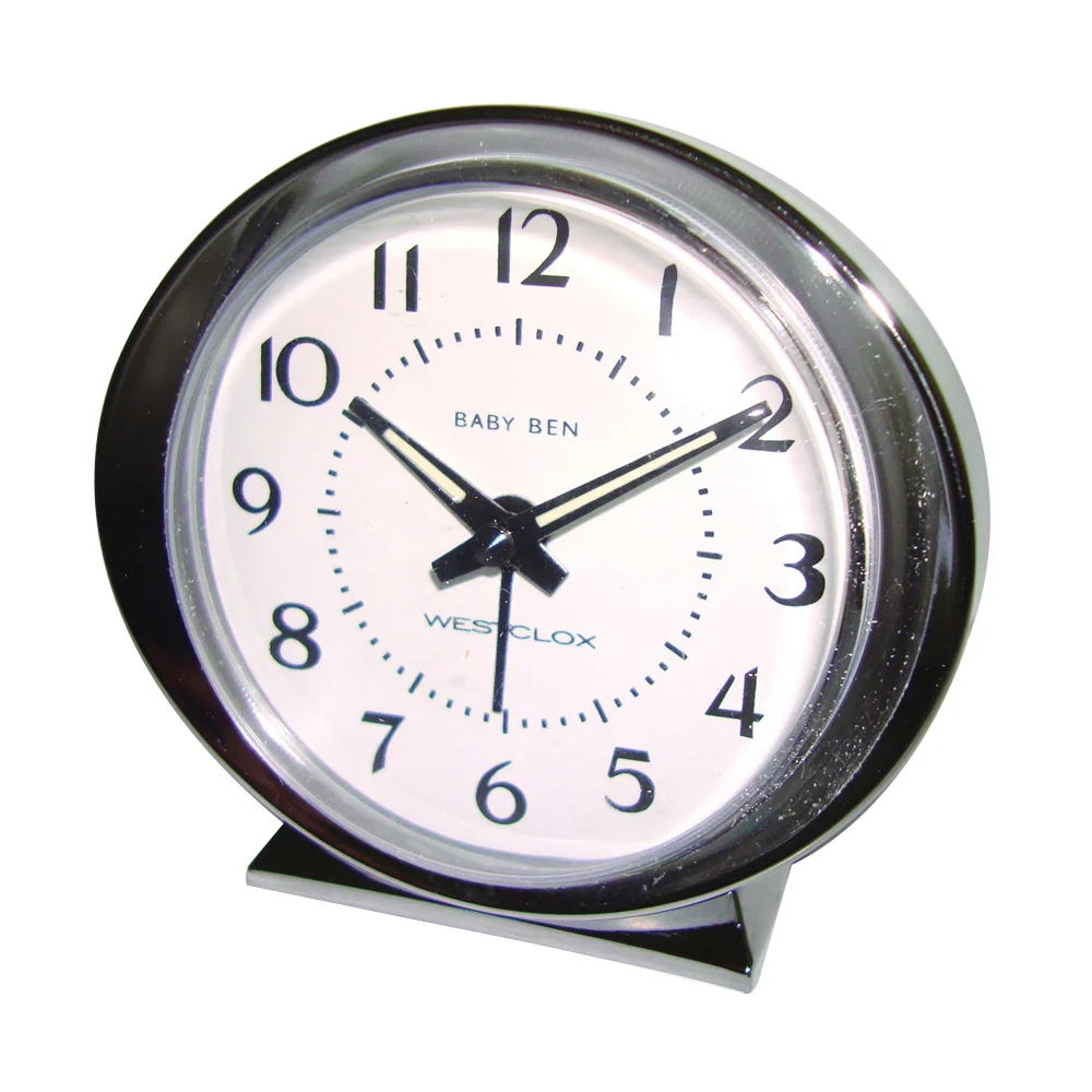 11611QA Alarm Clock, Plastic Case, Silver Case - Westclox