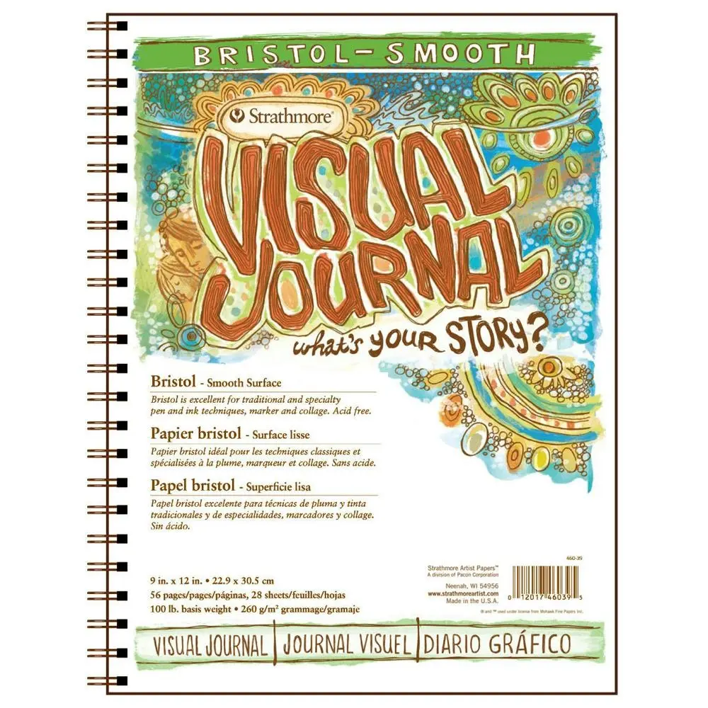 Strathmore Visual Art/Drawing Journal/Diary Bristol Smooth - 9'' x 12'' 48 Page