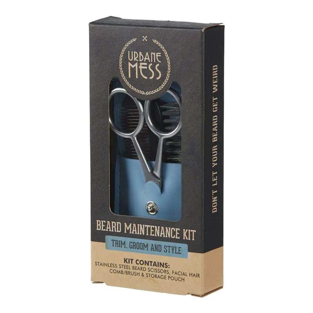 Urbane Mess Hair And Beard Mens Personal Grooming Maintenance Kit Care - Beauty