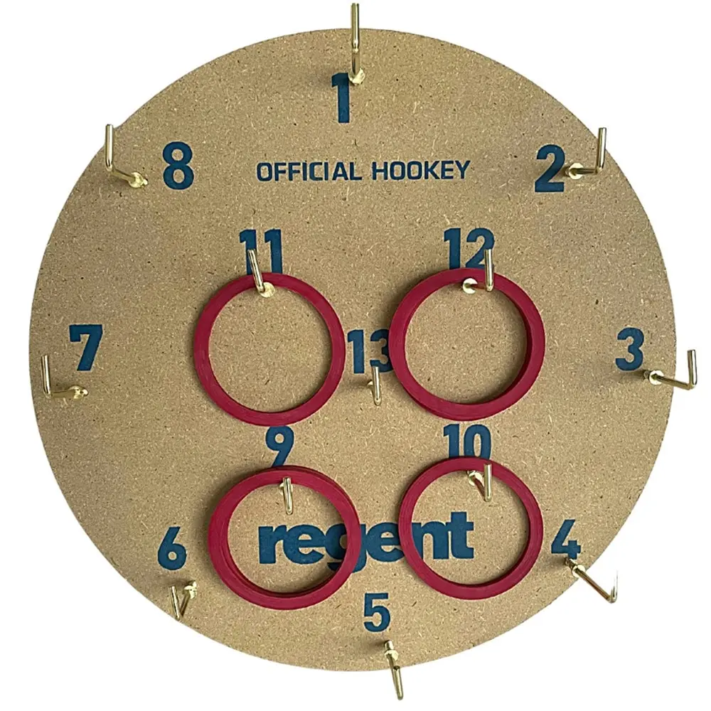 Regent 28cm Hookey Ring Set Numbered Board Game Family Entertainment Fun Play - Toys & Games