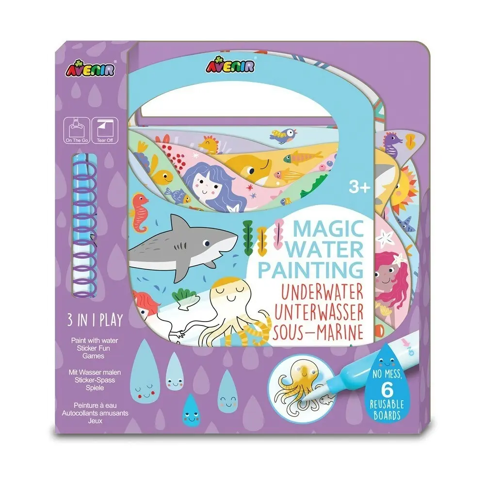 Avenir Magic Water Painting Underwater Creative Art/Craft Kids Activity Kit 3y+ - Hobbies