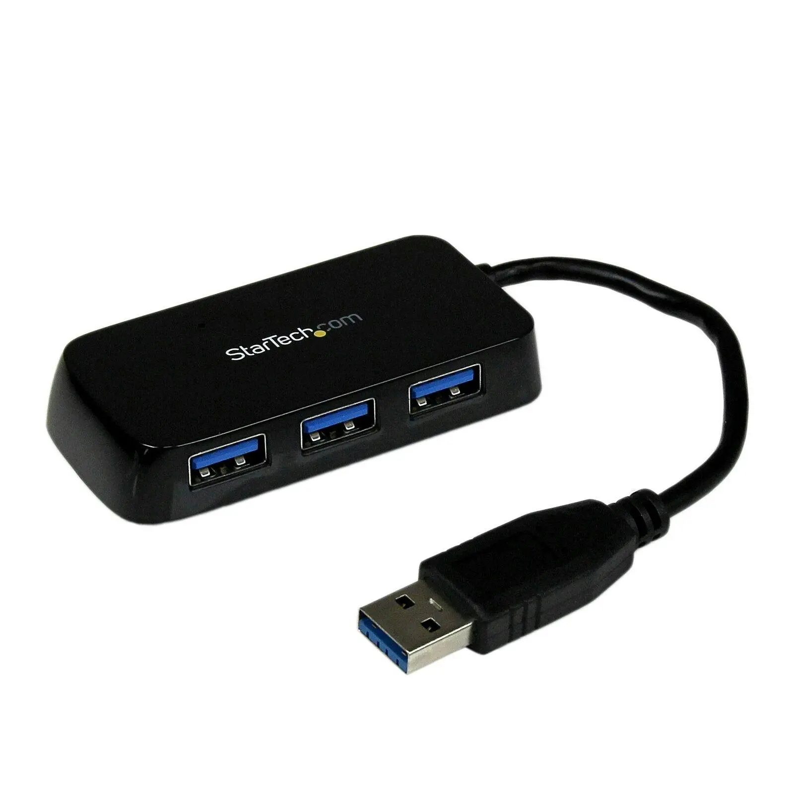 Star Tech Portable 4 Port SuperSpeed Mini USB 3.0 Hub 5Gbps Desktop/Laptop BLK - Electronics