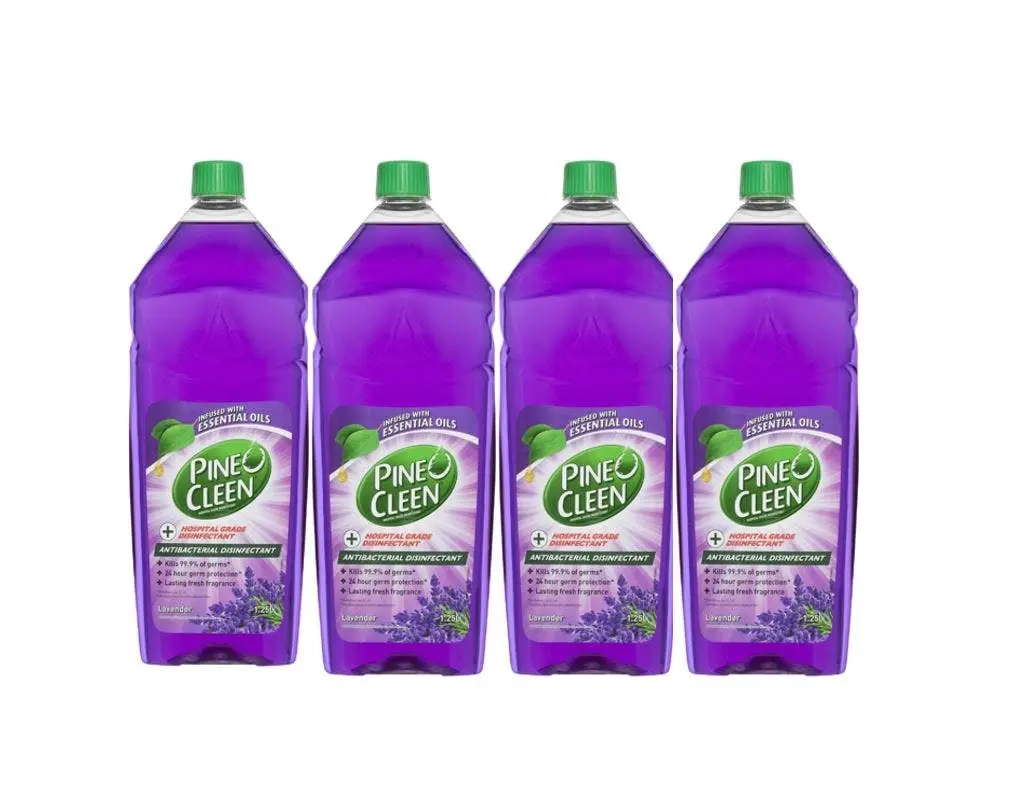 4 Pack Pine O Cleen Disinfectant Antibacterial Lavender 1.25L - Supermarket Specials