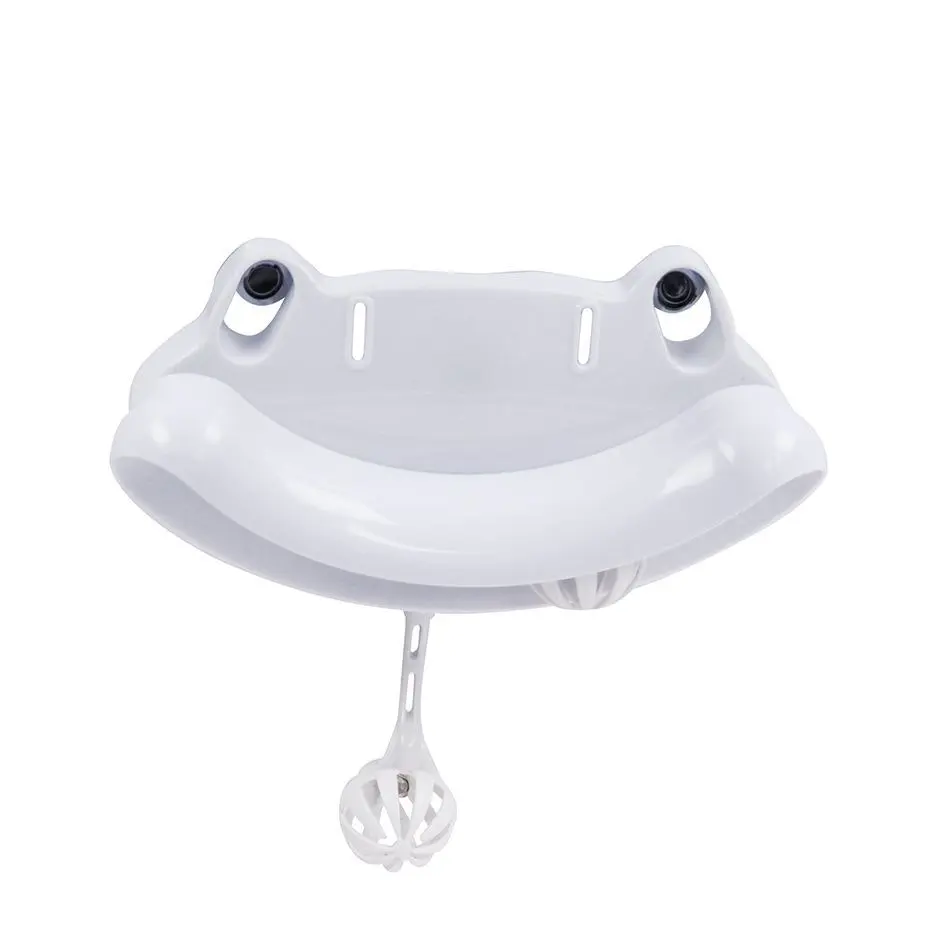 Froggo 18.5cm Suction Cup Cat Play Hanging Toy w/ Bells Interactive Fun White - Pets