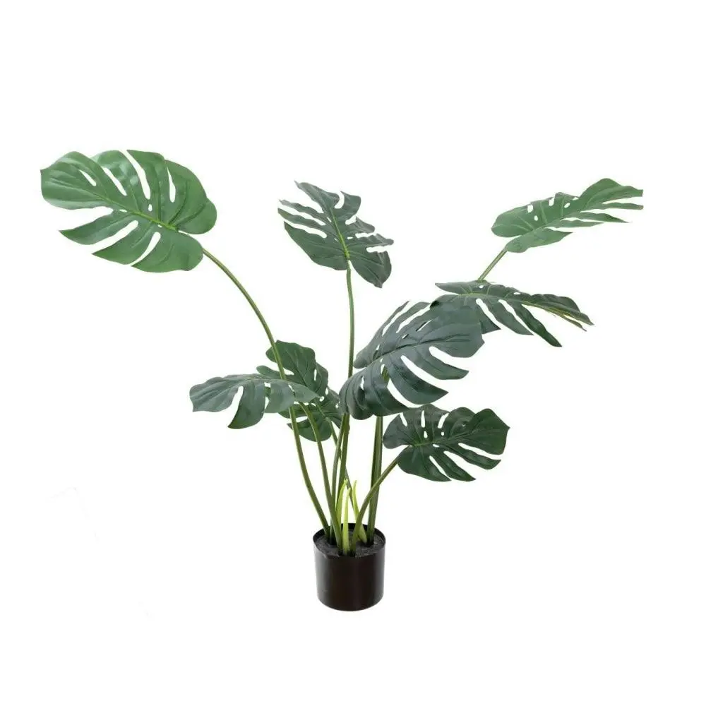 Glamorous Fusion Monstera Vine Artificial Fake Plant Decorative Arrangement 90cm Green - Home & Garden