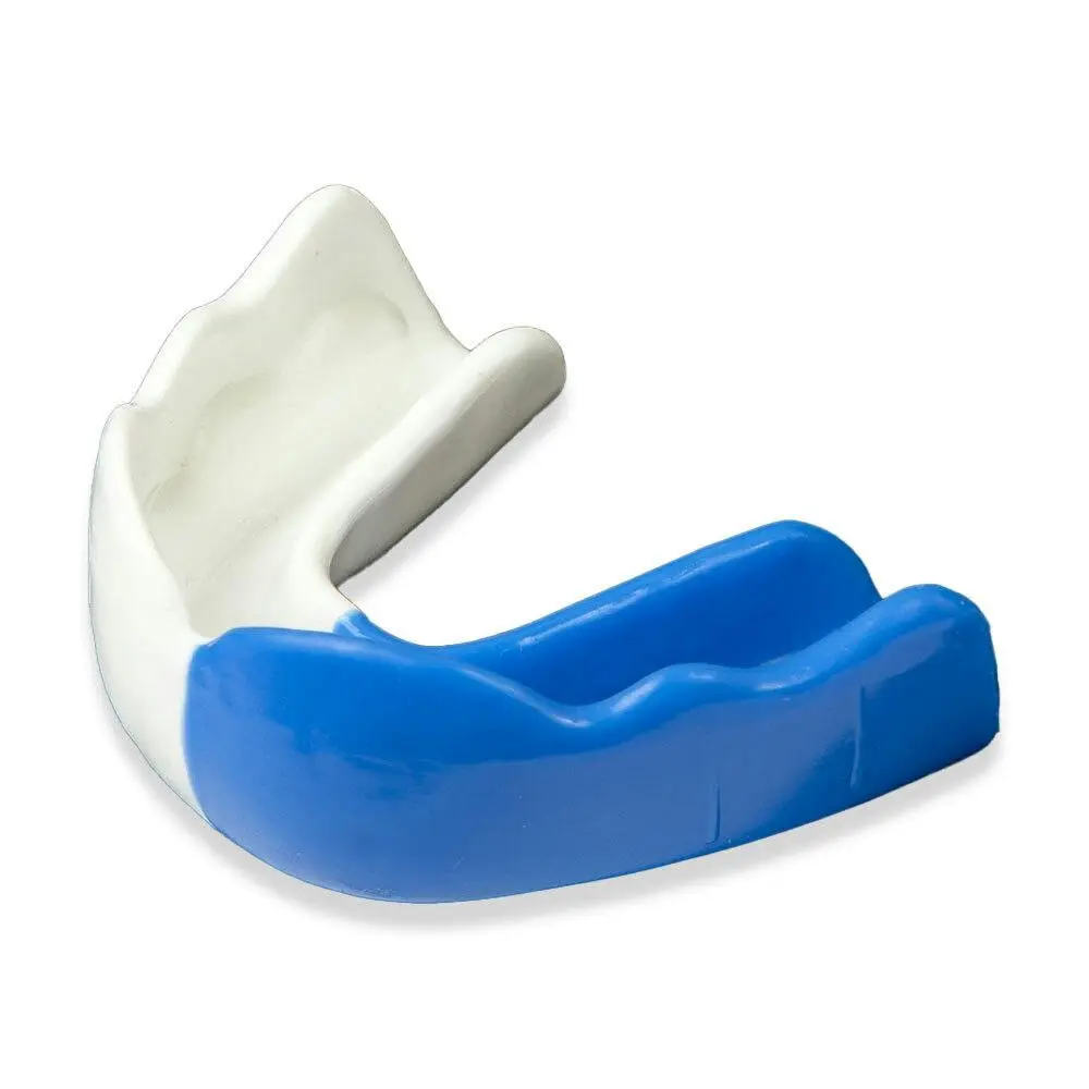 Signature Sports Type 2 Protective Mouthguard Teeth Shield Adults Mid Blue/White - Sports & Outdoor