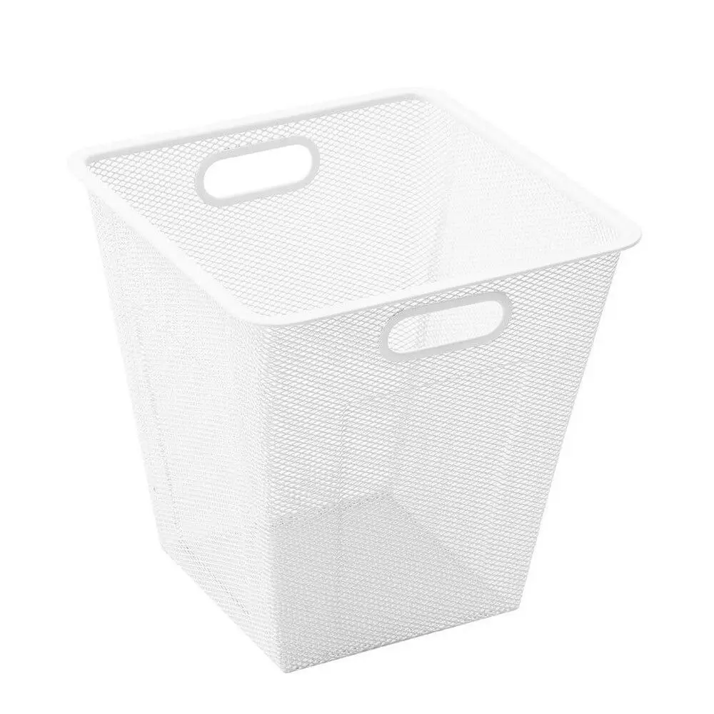 Boxsweden 28cm Metal Mesh Storage Basket Home/Office/Wardrobe/Kitchen Organiser - Home & Garden