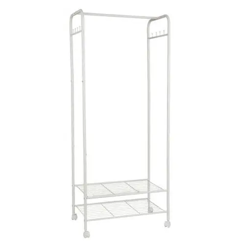 Wheeled Adjustable Metal Garment Rack - Home & Garden