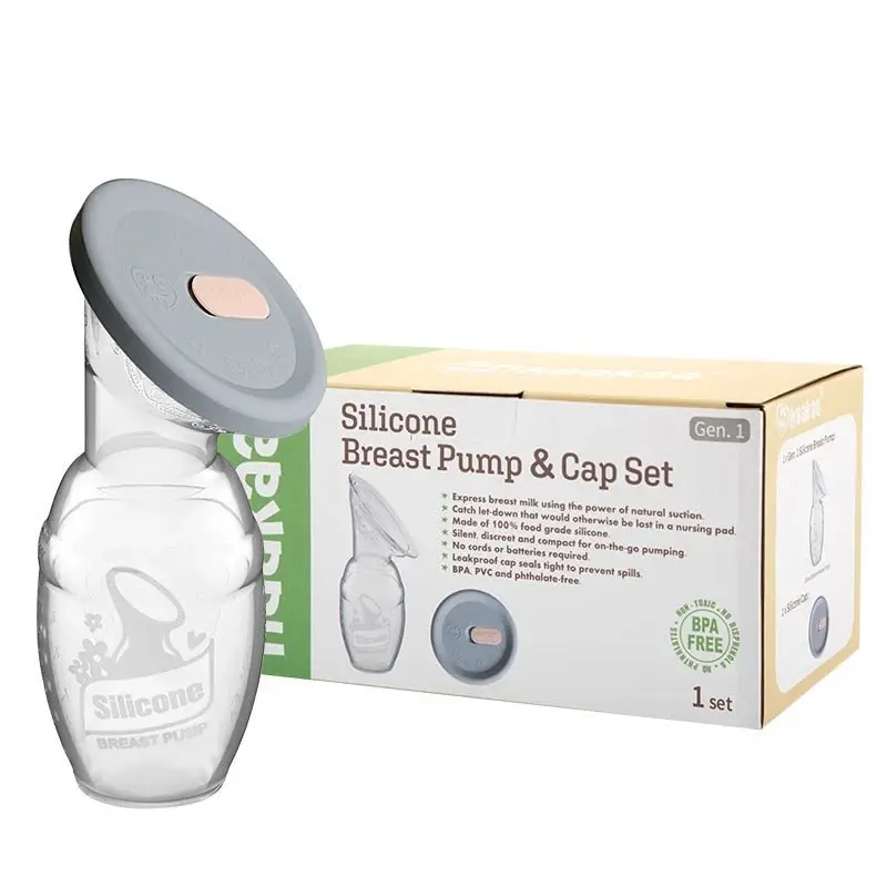 Haakaa Silicone Breast Pump And Cap Set - Baby