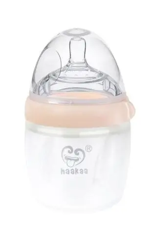 Haakaa: Gen 3 Silicone Baby Bottle - 160ml (peach)