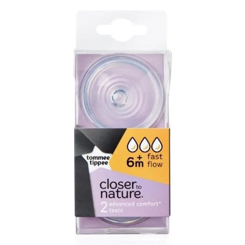 Tommee Tippee Natural Start Fast Flow Teats 2pc - Baby