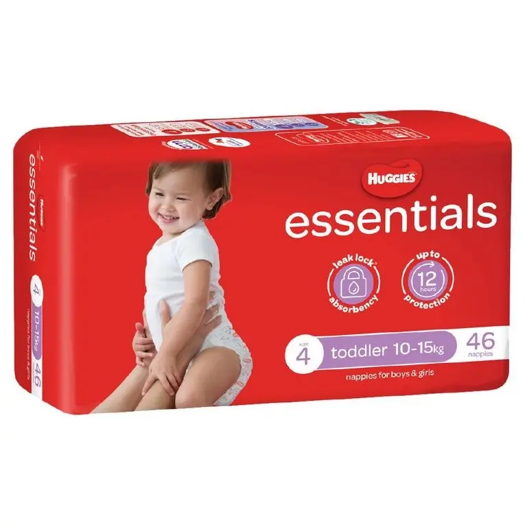Huggies Essential Nappy Toddler 46 Pack - Baby