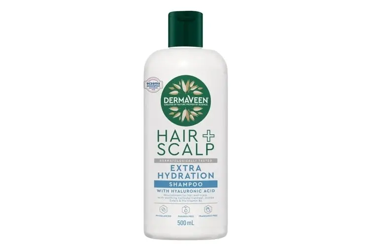 DermaVeen Hair + Scalp Extra Hydration Shampoo For Sensitive Scalps And Dry Hair 500ml - Beauty