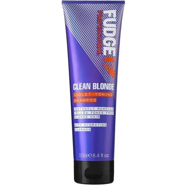 Fudge Professional Clean Blonde Violet Toning Shampoo 250ml - Beauty