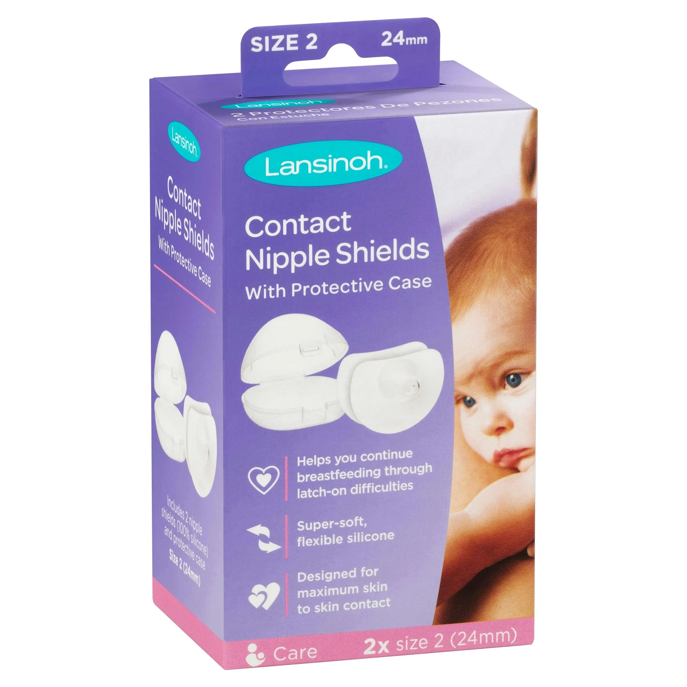 Lansinoh Nipple Shield 20mm 2 Pack - Baby