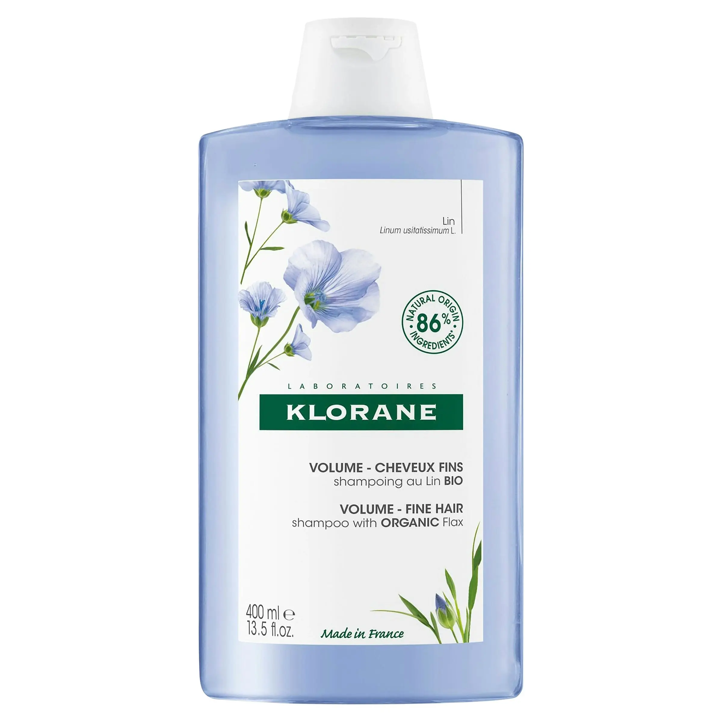 Klorane Shampoo With Organic Flax 400ml - Beauty