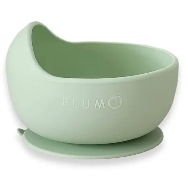 Plum Silicone Duck Egg Bowl Olive - Baby