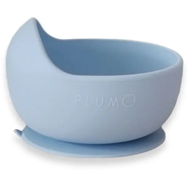 Plum Silicone Duck Egg Bowl Powder Blue - Baby