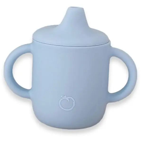 Plum Silicone Sippy Cup 6m+ Powder Blue - Baby