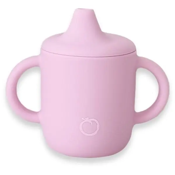 Plum Silicone Sippy Cup 6m+ Powder Pink - Baby