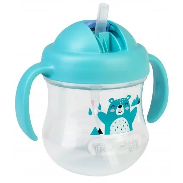 PIGEON Mag Mag Straw Cup Blue - Baby