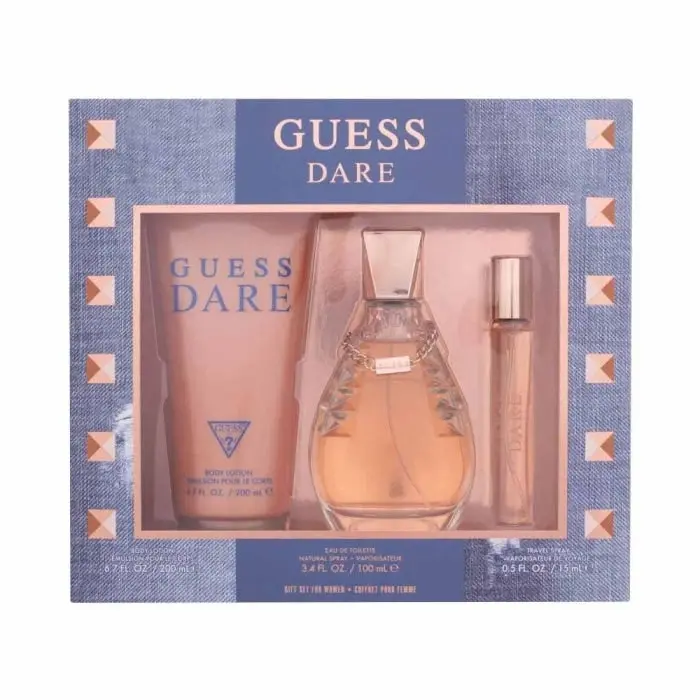 Guess Dare Women Edt 100ml 3pc Gift Set - Beauty