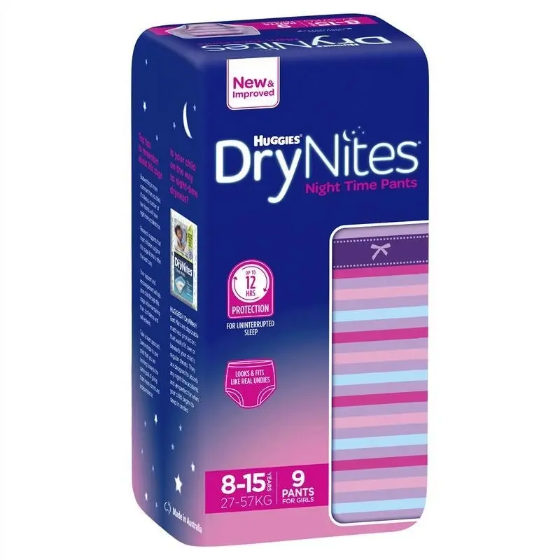 Huggies Drynites Conv Girl 8-15yrs 8