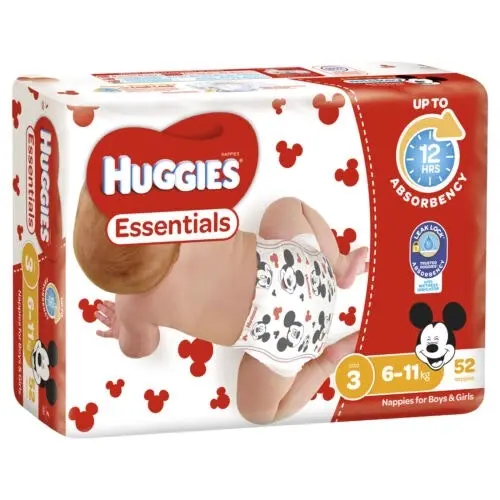 Huggies Nappy Essential Crawler Size 3 52 - Baby