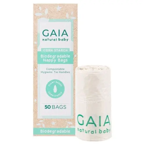 Gaia Skin Naturals Gaia Natural Baby Biodegradable Nappy 50 Pack