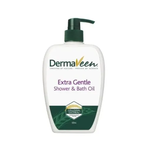 DermaVeen Extra Gentle Shower And Bath Oil 500ml - Beauty