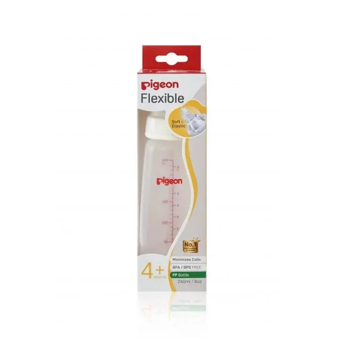 PIGEON Slim Neck Peristaltic Pp Bottle 240ml - Baby