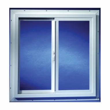 3030 Insulated Low-E 366 Glass 1/1 White Utility Slider Window, Vinyl