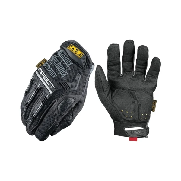 M-Pact Series MPT-58-010 Work Gloves, Men's, L, 10 in L, Reinforced Thumb, Hook and Loop Cuff, Black/Gray