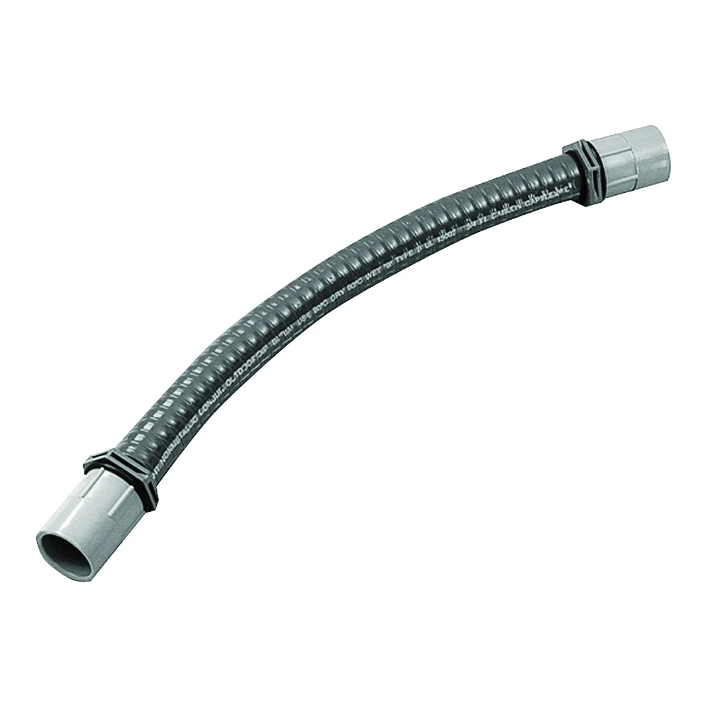 UAFAE Conduit Elbow, 0 to 90 deg Angle, 3/4 in, Female, Neoprene/PVC, Gray - Carlon