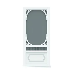 Belle Series BH36HD Screen Door, White - Screen Tight