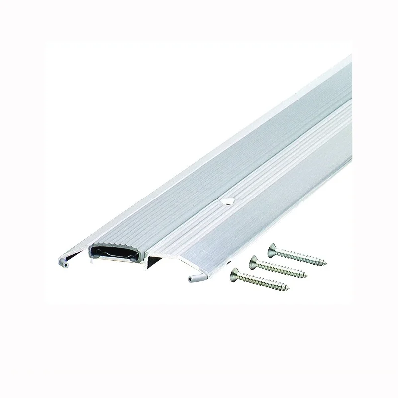 08102 Low Threshold, 36 in L, 3-3/4 in W, Aluminum, Silver