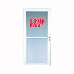 Screen Away 35652032 Storm Door, White - Larson