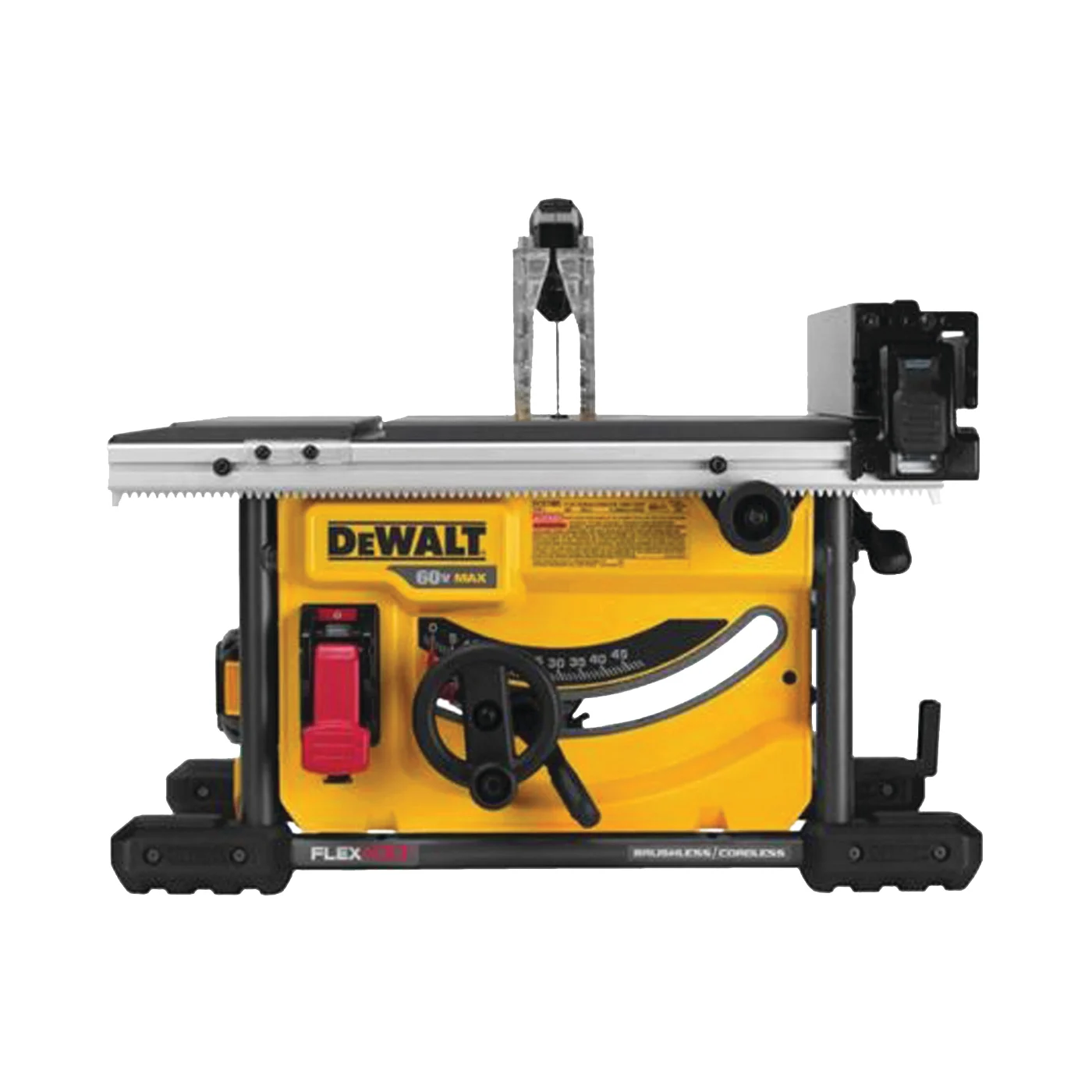 FLEXVOLT Series DCS7485T1 Table Saw, 60 VDC, 8-1/4 in Dia Blade, 5/8 in Arbor, 24 in Rip Capacity Right