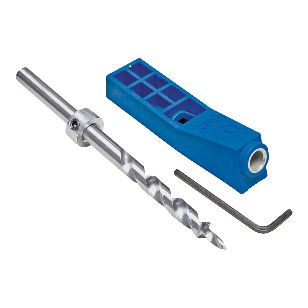 MKJKIT Mini Pocket-Hole Jig Kit, 1-Guide Hole, Nylon, For: 1/2 to 1-1/2 in Thick Materials