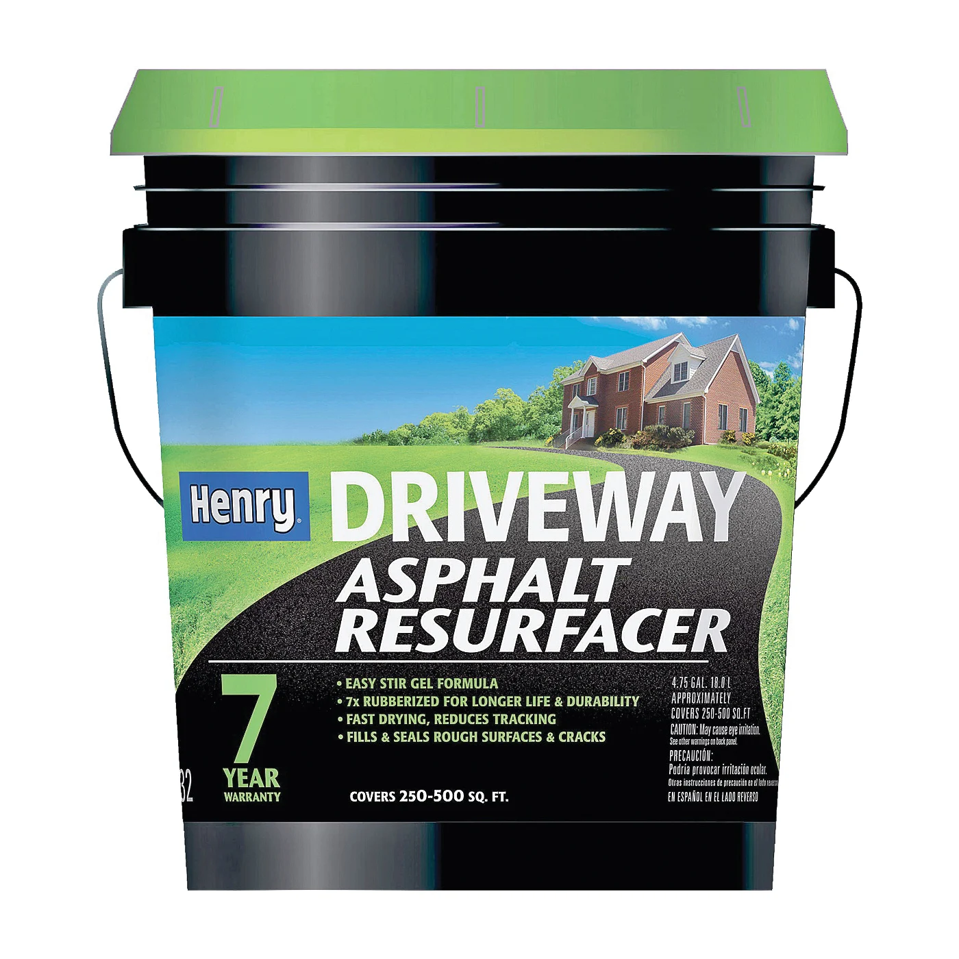 HE532 Series HE532074 Driveway Resurfacer, Liquid, Black, 5 gal Pail - Henry