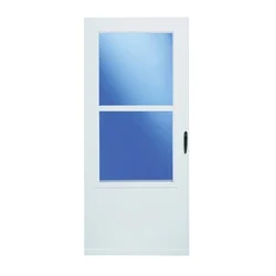 Single-Vent 029832U Storm Door, Composite, White
